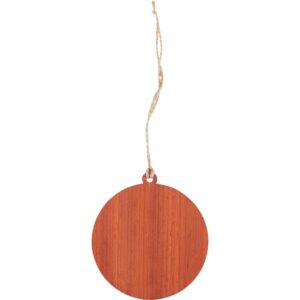 Padauk Hobbit Door Christmas Ornament with Grey Trim
