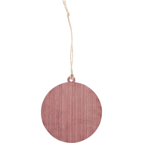 Purpleheart Hobbit Door Christmas Ornament with Stone Trim