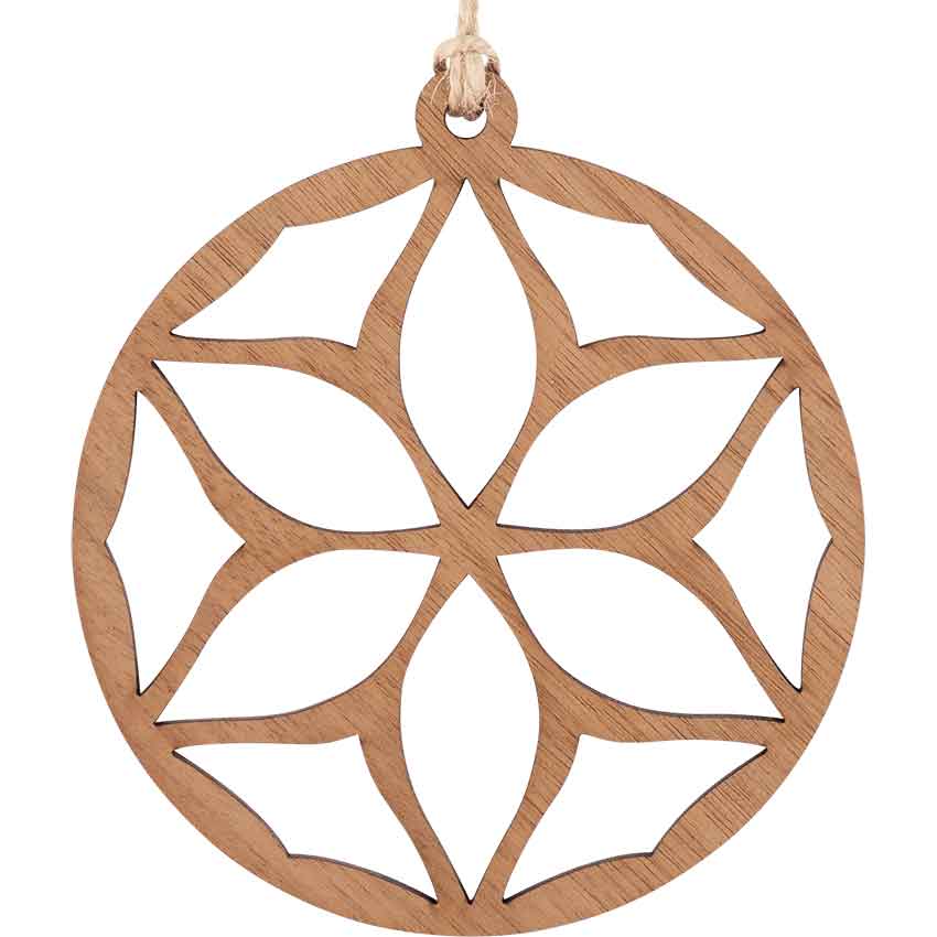 Elegant Flower Christmas Ornament