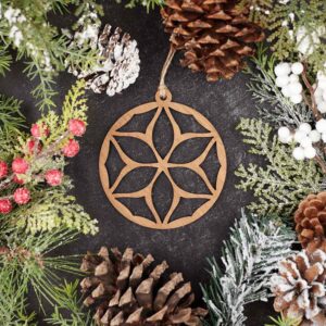 Elegant Flower Christmas Ornament