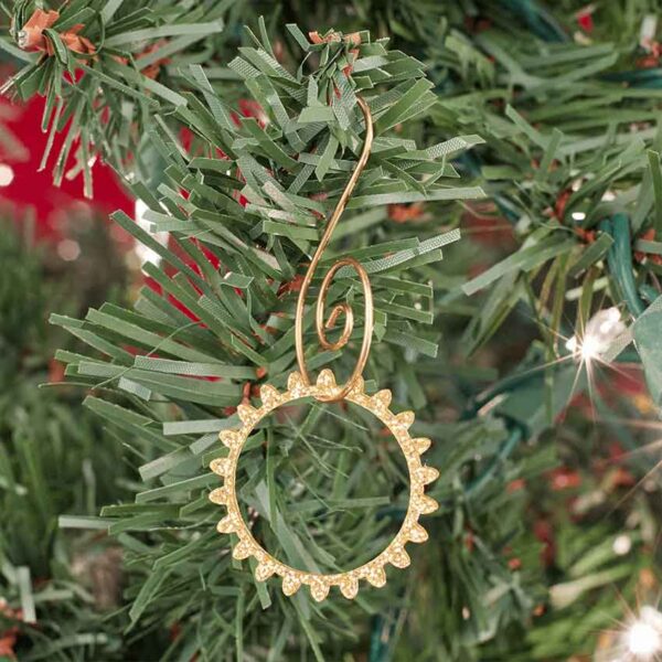 Steampunk Glitter Gear Ornaments - Set of 8