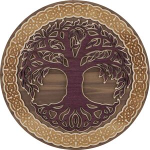 Layered Celtic Tree Wood Wall Art