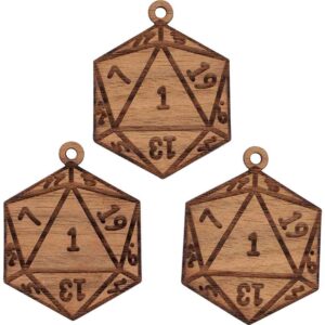 Nat 1 D20 Mini Christmas Ornament - Set of 3