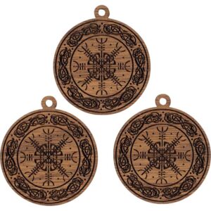 Viking Helm of Awe Mini Christmas Ornament - Set of 3