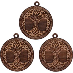 Celtic Tree of Life Mini Christmas Ornament - Set of 3
