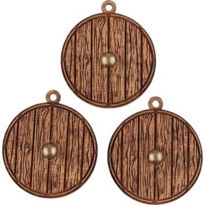 Viking Shield Mini Christmas Ornament - Set of 3