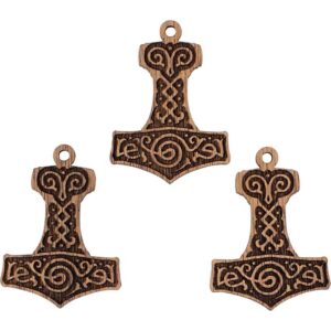 Mjolnir Mini Christmas Ornament - Set of 3