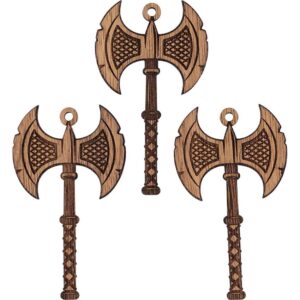Viking Axe Mini Christmas Ornament - Set of 3