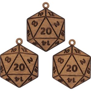D20 Mini Christmas Ornament - Set of 3
