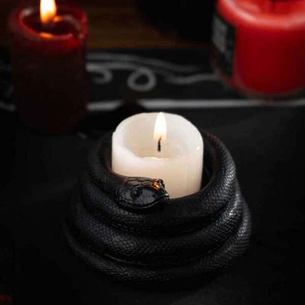 Black Snake Tealight Candleholder