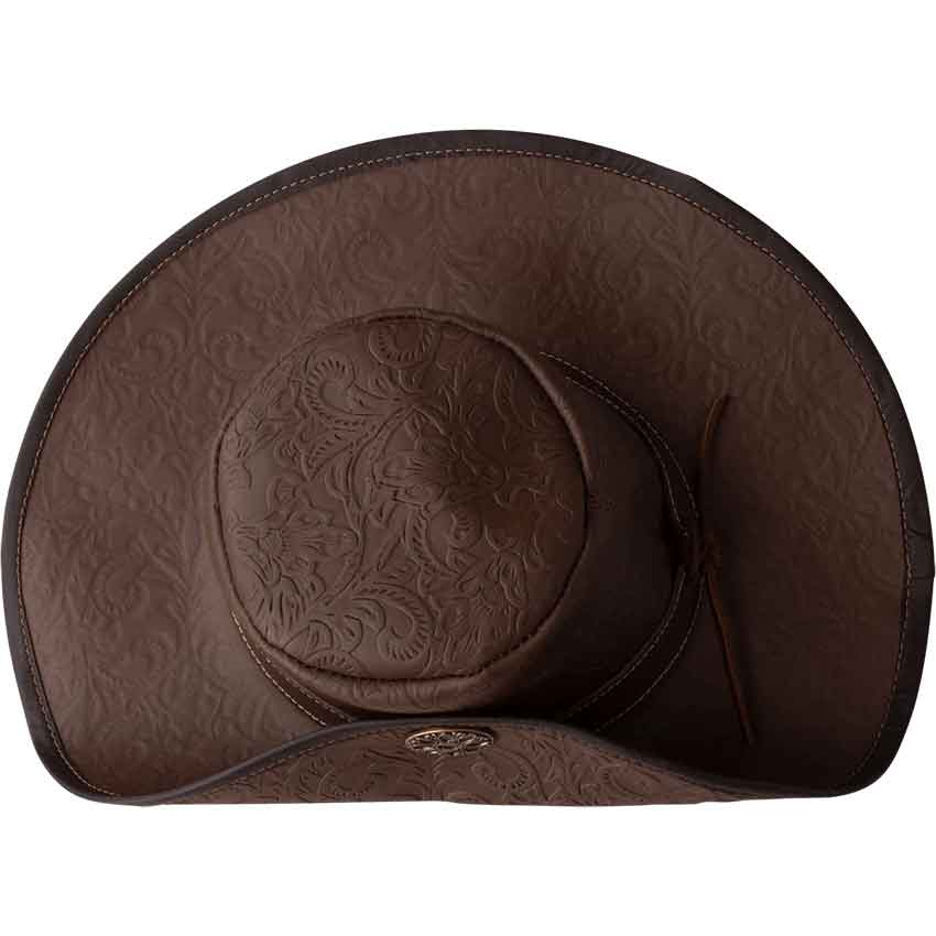 Flandes Embossed Leather Hat Flandes Embossed Leather Hat