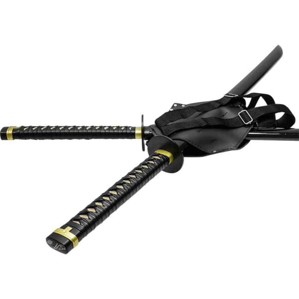 Mercenary Dual Sword Set with Back Harness
