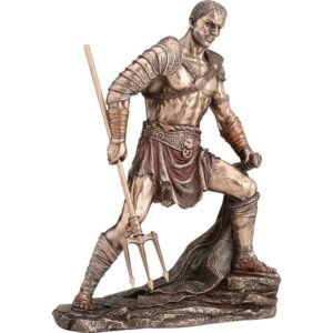 Bronze Retiarius Gladiator Statue