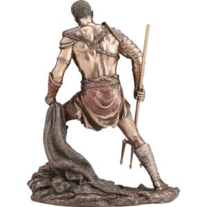 Bronze Retiarius Gladiator Statue