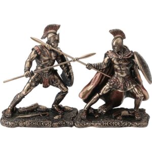 Hector Fighting Achilles Statues