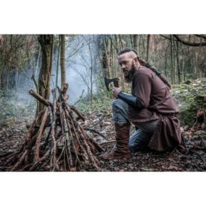 Medieval Suede Boots - Dark Brown