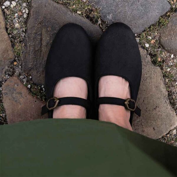 Rieke Women's Medieval Shoes - Black