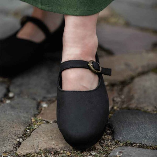 Rieke Women's Medieval Shoes - Black