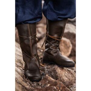 Ole Nubuck Leather Viking Boots - Brown