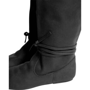Ole Nubuck Leather Viking Boots - Black