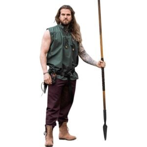 Louis Sleeveless Medieval Shirt - Green