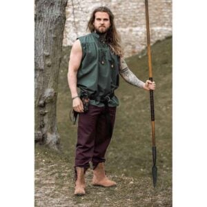 Louis Sleeveless Medieval Shirt - Green