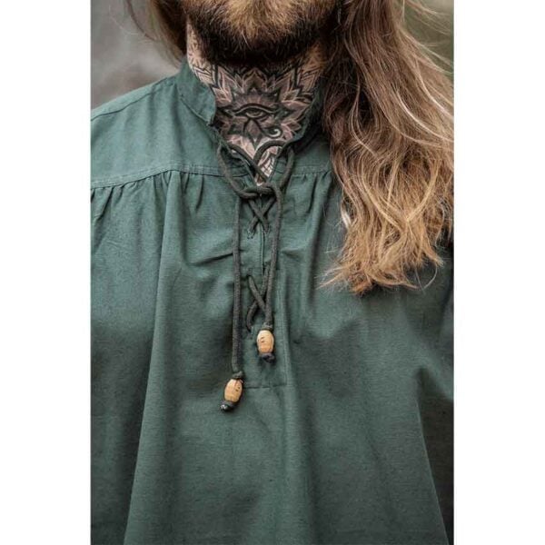 Louis Sleeveless Medieval Shirt - Green