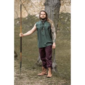 Louis Sleeveless Medieval Shirt - Green