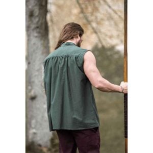 Louis Sleeveless Medieval Shirt - Green