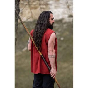Louis Sleeveless Medieval Shirt - Red