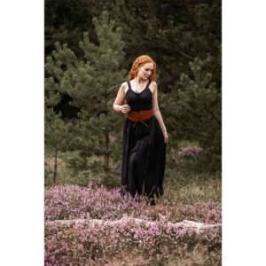 Jasmine Laced Bodice Medieval Dress - Black