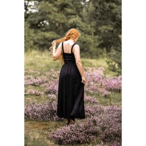 Jasmine Laced Bodice Medieval Dress - Black