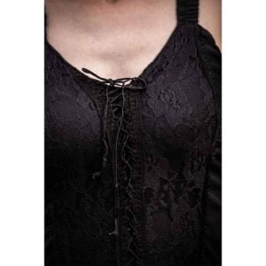 Jasmine Laced Bodice Medieval Dress - Black