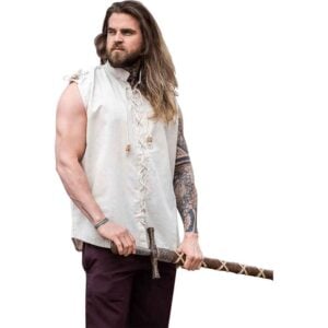 Henn Sleeveless Medieval Shirt - Natural
