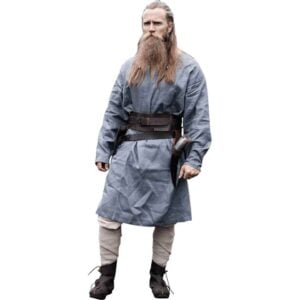 Halvar Linen Viking Tunic - Blue-Grey
