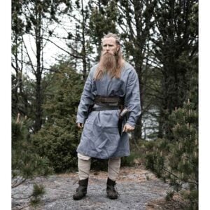 Halvar Linen Viking Tunic - Blue-Grey