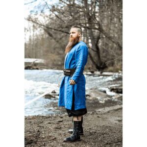 Halvar Linen Viking Tunic - Blue