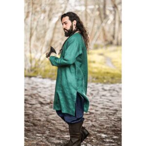 Halvar Linen Viking Tunic - Green