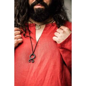 Halvar Linen Viking Tunic - Red
