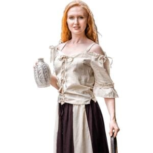 Prina Medieval Blouse - Natural