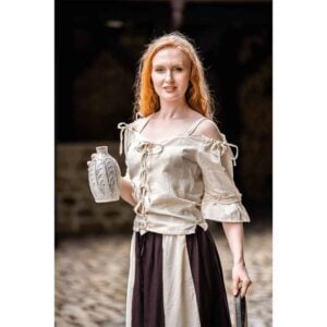 Prina Medieval Blouse - Natural