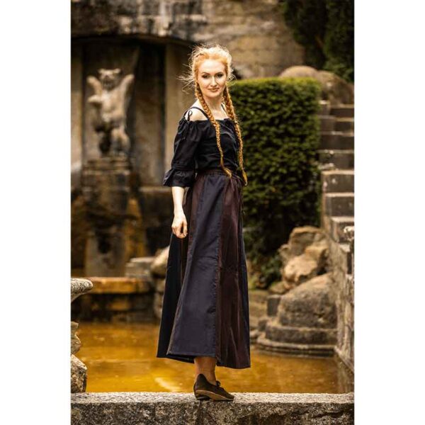 Prina Medieval Blouse - Black
