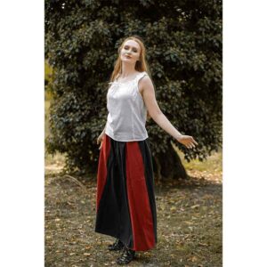 Adele Sleeveless Medieval Summer Blouse - White