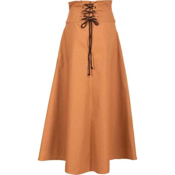 Hannah Buttoned Canvas Skirt