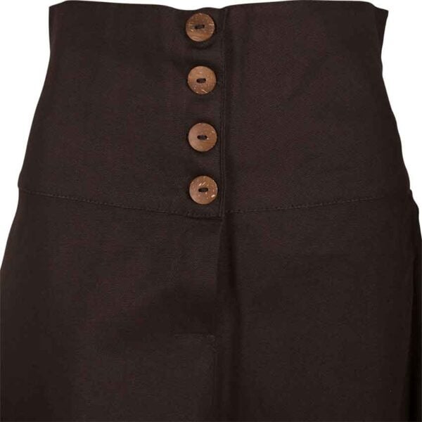 Hannah Buttoned Canvas Skirt