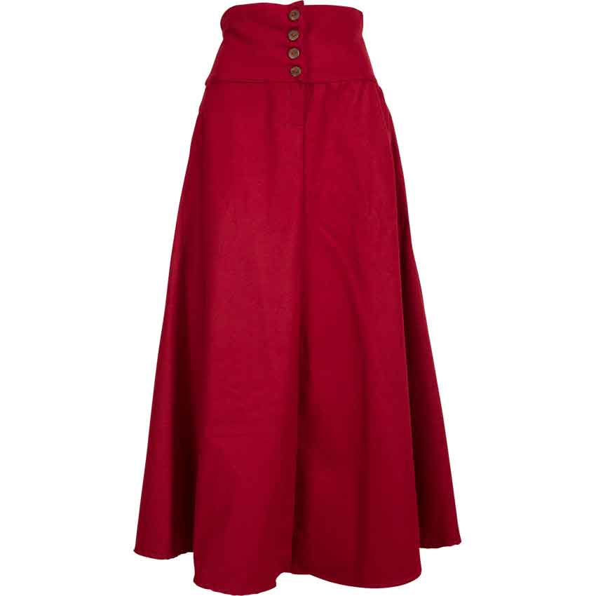 Hannah Buttoned Wool Skirt