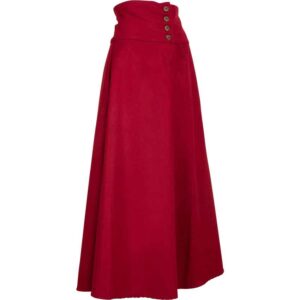 Hannah Buttoned Wool Skirt