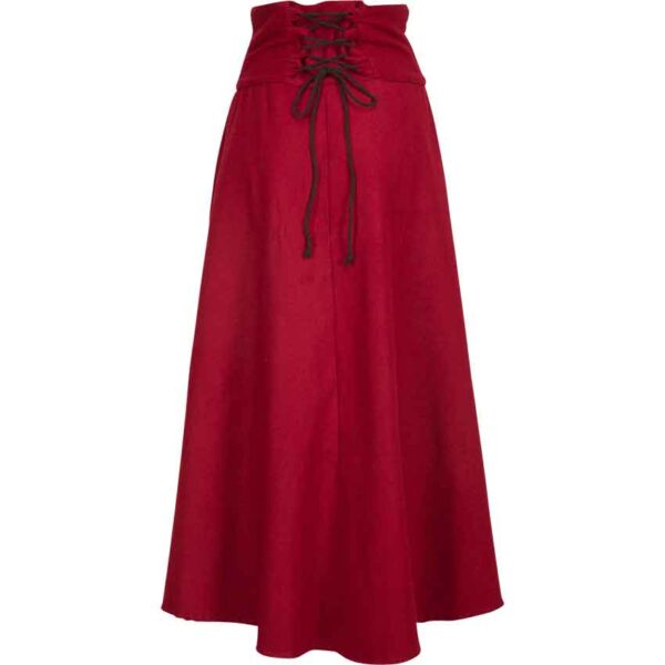 Hannah Buttoned Wool Skirt