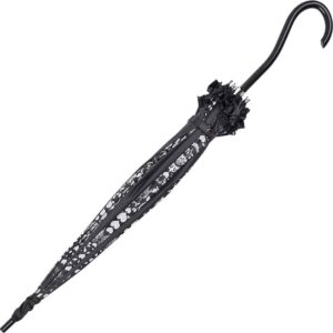 Black and White Rose Umbrella