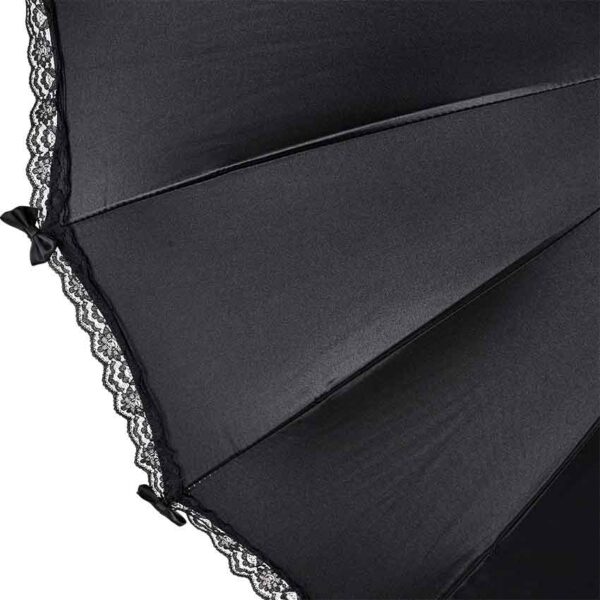Black Satin Gothic Umbrella